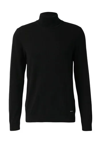 s.Oliver Strickpullover aus Baumwolle - Hochwertiger Rollkragenpullover in Regular Fit, ideal für entspannte Casual-Looks. Die angenehmen Rippbündchen sorgen für zusätzlichen Komfort und Stil im Alltag.