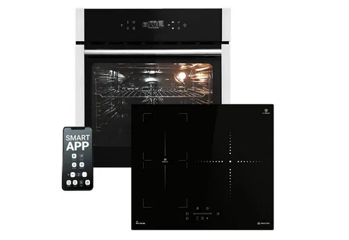 Autarkes Herdset EB8313HC & IND5903SP – Pizzafunktion & Induktionskochfeld - Herdsets mit 60cm Einbaubackofen und 59cm Induktionskochfeld. Genießen Sie perfekte Garergebnisse dank PowerAir Heißluft-Funktion und sparen Sie Energie mit der schnellen Induktionstechnologie.