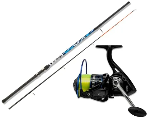 Angel Berger Meerescombo Angelset Norwegen Pilkset Pilkrute mit Stationärrolle Meeresangeln Norway Meeresangelset