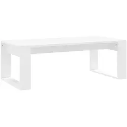 furnicato Couchtisch Weiß 102x35x50 cm
