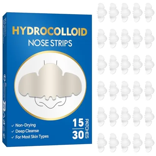 Sikweny 30 Stück Mitesserentferner Stripes Nose Strips Mitesser Nase Deep Reinigung Poren Sauger Porenreiniger Entfernen Freimachen Verstopfter Absorbieren Akne Talg Für Männer Frauen