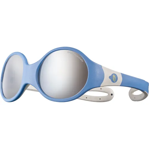 Julbo Loop L Sonnenbrille für Mädchen, Blau/Grau - Sportbrille für Kinder im Alter von 3-5 Jahren mit gut abdeckendem Wraparound-Profil für hohen Schutz und Sicht, sowie kinderfreundlichen, antiallergischen Materialien.