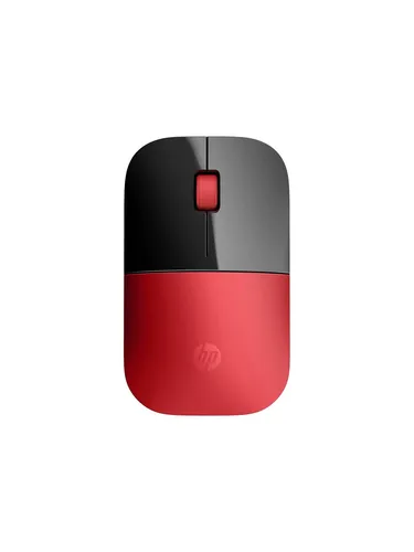 HP Z3700 Wireless Mouse - Schwarz-Rot, elegante und tragbare optische Maus mit 1200 DPI und Nano-Empfänger
