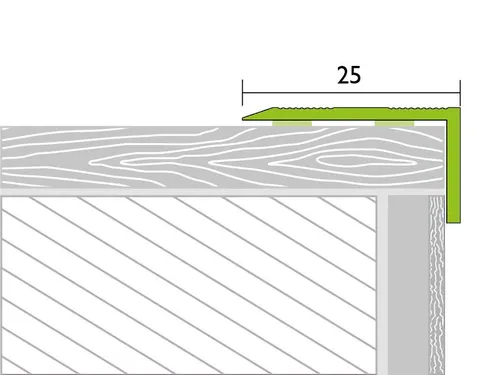 PRO Line Treppenkantenprofil Treppenkantenprofil PROSTEP Aluminium eloxiert Silber