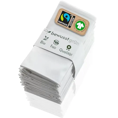 Stoffservietten Weiß von BewusstGrün