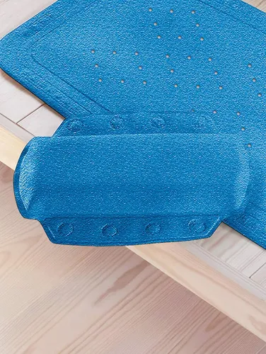 Kleine Wolke Nackenpolster Arosa 32x22 cm Blau PVC mit Saugnäpfen 221720008