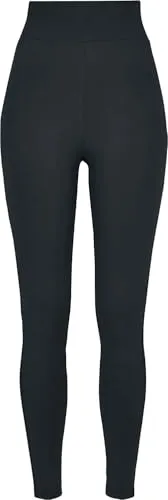 Urban Classics Damen High Waist Leggings - Schwarz (5XL) - Sportleggings für Damen mit extra hohem Sitz und breitem Bund für optimalen Komfort und Unterstützung beim Training.