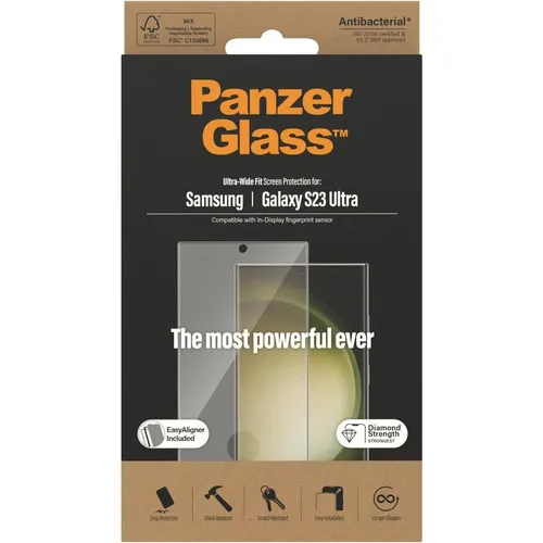 Produktbild PanzerGlass Displayschutzfolie 7317 Ultra-Wide Fit für Samsung Galaxy S23 Ultra