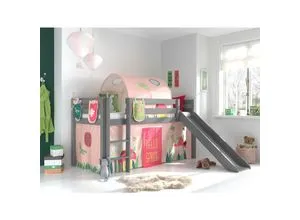 Spielbett Pino mit Rutsche und Textilset von Vipack