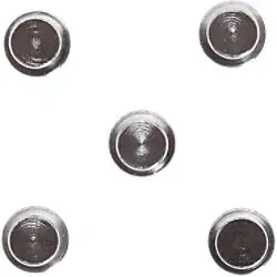 Maul Magnete Hellsilber Tragfähigkeit 12 mm 5 Stück