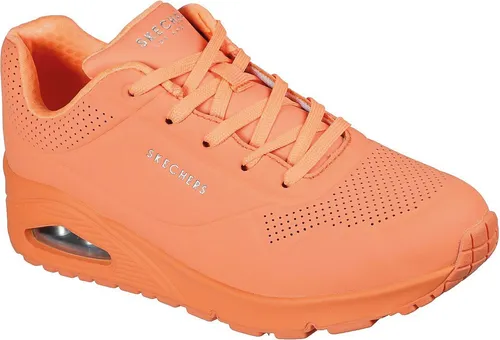 Skechers Uno - Night Shades 73667-ORG Damen Sneaker in Neon Orange - Stylische Damen Sneaker in lebendigem Neon Orange mit Air-Cooled Memory Foam und Skech-Air Dämpfung für ultimativen Komfort und frischen Style.