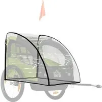 Homcom Regenschutz für Kinderwagen, Transparent, 61x61x76 cm