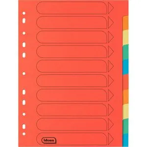 Idena Register 11133, A4, blanko, Karton, 10-teilig, vollfarbig