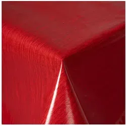 texpot Tischdecke Wachstuch abwischbar Gartentischdecke Wachtstuchtischdecke (1-tlg) rot rund | 160 cm x 160 cm