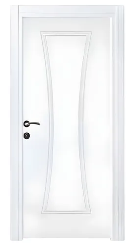 Weiße Holztür B-36 - Hochwertige Innentür für Ihr Zuhause - Elegante Paneeltür mit Milchglas-Elementen. Ideal für verschiedenste Räume. Maße: 87 x 205 cm, Holzmaterial, moderne Optik. Verleiht jedem Raum einen stilvollen Akzent.