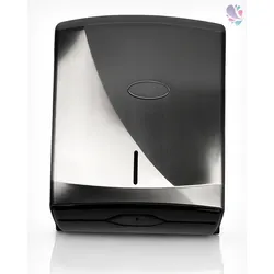 Blanc HYGIENIC Falthandtuchspender AITANA - Sonstige Badaccessoires mit Edelstahloptik, abschließbar und bis zu 600 Faltpapiere - ideal für hygienische Handtuchversorgung in stark frequentierten Bereichen.