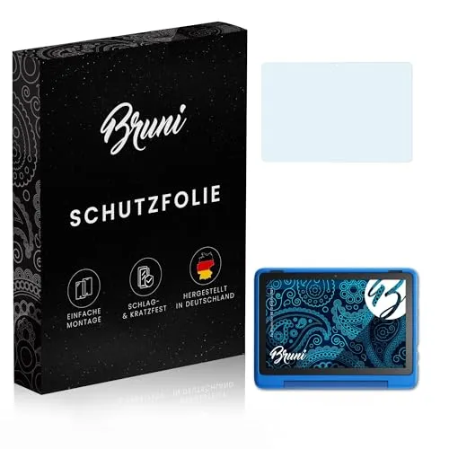 Bruni Schutzfolie kompatibel mit Amazn F¡re HD 10 Kids Pro 2021 Folie, glasklare Displayschutzfolie (2X)