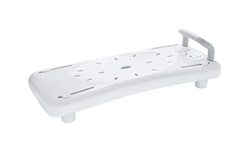 RIDDER Badewannen Brett Sam mit Haltegriff - Weiß - Haltegriff für sicheres Ein- und Aussteigen, aus robustem Kunststoff und Aluminium, ideal für mehr Sicherheit in der Badewanne.