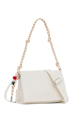 Desigual Half Logo Venecia 4.0 Umhängetasche Ecru von Desigual
