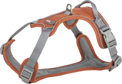 Trixie Premium Active Geschirr rost, Größe: XS-S - Hundegeschirr für sportliche Aktivitäten, atmungsaktiv und schnelltrocknend, mit verstellbaren Gurten und reflektierenden Paspeln für mehr Sicherheit.