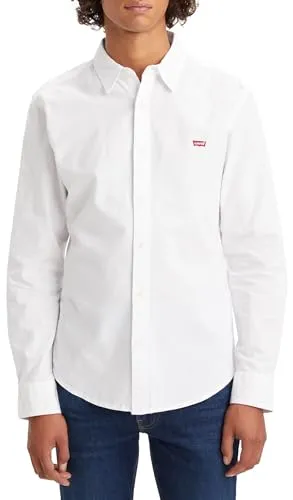 Levi's LS BATTERY HM SHIRT SLIM - Herren Hemd in Weiß, XL - Klassisches langärmeliges Hemd mit Levi's Logo auf der Brust, ideal für stilvolle Anlässe und lässige Outfits.