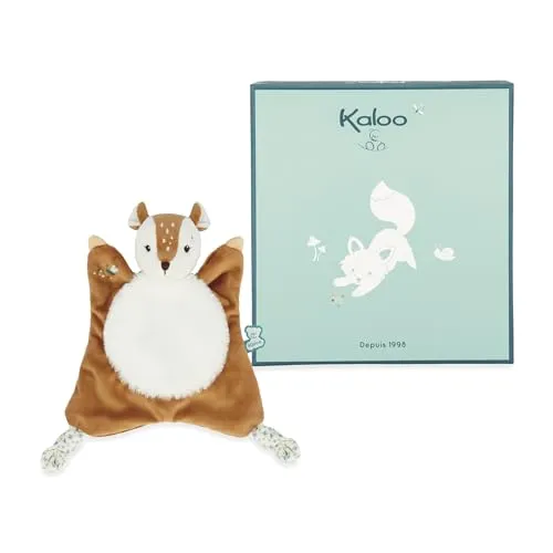 Kaloo Fripons Nathan - Quadratisches Plüsch-Rehkitz, ultra-weich und flauschig, ideal als Geburtsgeschenk