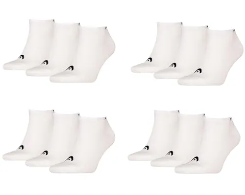 HEAD Herren Unisex Sneaker Socken All Sports 12P (43-46, White)