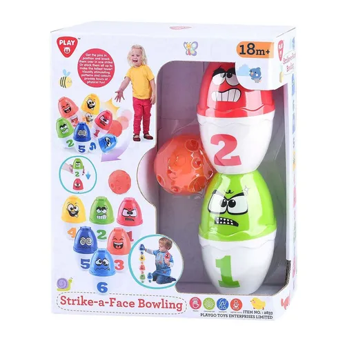 PLAY Bowling Spielset Faces 13-teilig