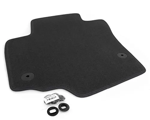 kh Teile Fußmatte passend für Golf Plus Velours Automatte Fahrermatte inkl. Befestigungen schwarz