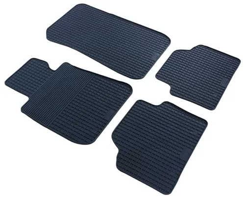 WALSER Gummimatten für BMW 3 (E90) 2005-2012 - Robustes Fußmatten-Set aus hochwertigem Gummi, antirutsch und wasserfest. Ideal für den Alltag, leicht zu reinigen und schnell installiert. Perfekt für alle Einbaupositionen im Fahrzeug.