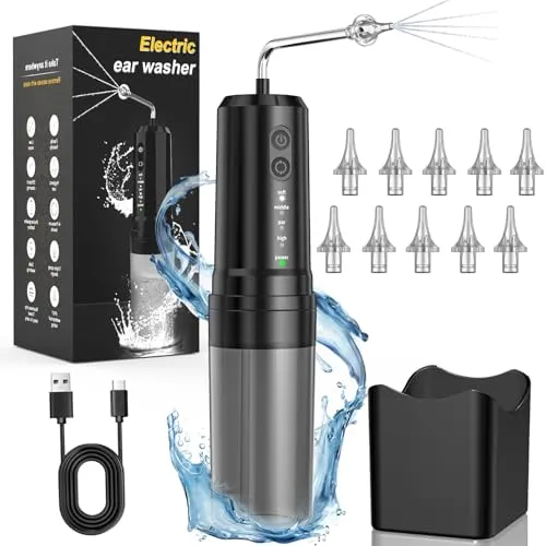 KIMTAR Ohrenschmalz Entferner: Elektrischer Ohrenreiniger mit 4 Druckmodi