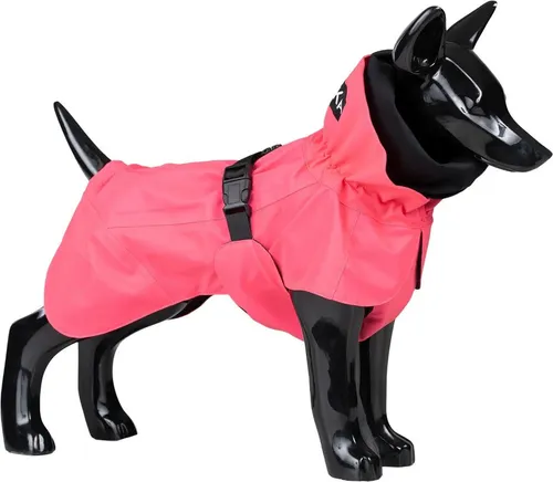 Hunde Regenmantel Visibility Raincoat Lite pink, 25 cm - Regenjacke für Hunde, 100 % wasserdicht und hochreflektierend für maximale Sichtbarkeit bei Regen. Ideal für Frühling & Sommer mit atmungsaktivem Innenfutter.