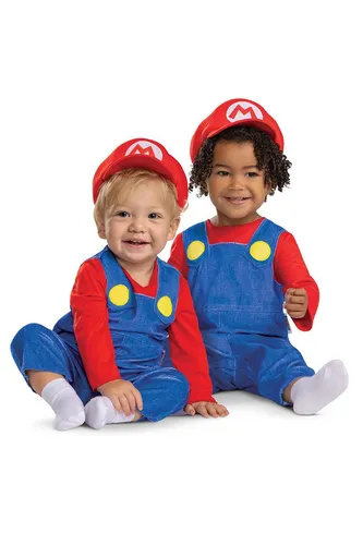 Super Mario Bros. Mario Posh Baby Kostüm | 12-18 Monate