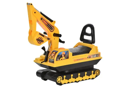 HOMCOM Bobbycar PP - Kinderfahrzeug mit authentischem Fahrerlebnis, ausgestattet mit funktionierenden Doppelfunktionshebeln für kreativen Spielspaß.