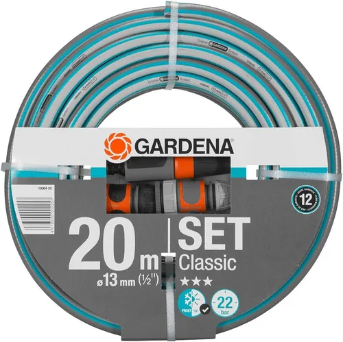 Gardena Classic SET  18004  Schlauch 1/2″ 20 m Gartenschlauch inkl. Spritze