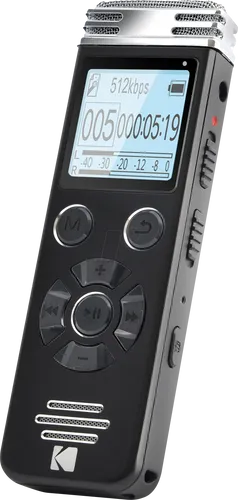Kodak VRC 450 Diktiergerät (8 GB) - Multimedia Audio Player mit 8 GB Speicher, ideal für klare Sprachaufnahmen und einfaches Diktieren.