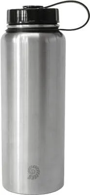 Origin Outdoors Trinkflasche, Edelstahl, 1L, silber