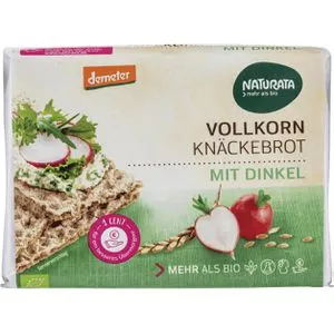 Naturata Knäckebrot Vollkorn demeter, BIO, mit Dinkel, 250 g
