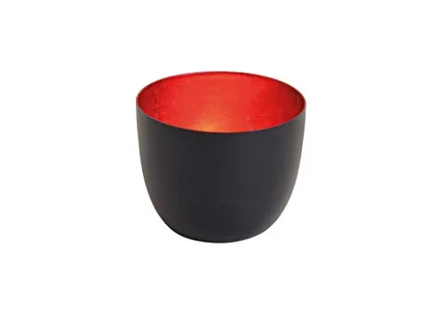 Unbekannt Windlicht aus Metall, Farbe:rot