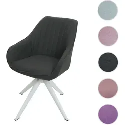 HWC-K27 Esszimmerstuhl mit Armlehne, drehbar ~ dunkelgrau von Mendler