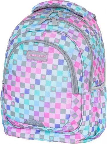 Plecak 3-komorowy Head Checkered Hearts Astra