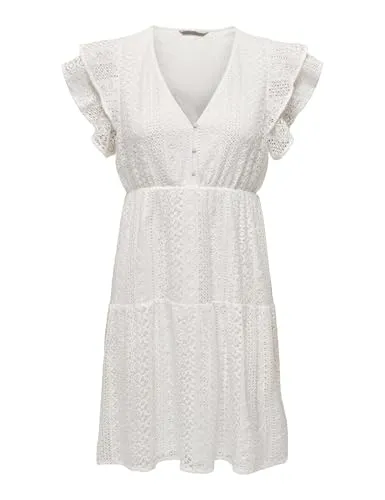 ONLY Onlhelena Lace Capsl Dress WVN Noos - Freizeitkleid für Damen von ONLY, mit eleganter Spitzenverzierung für einen femininen Look.