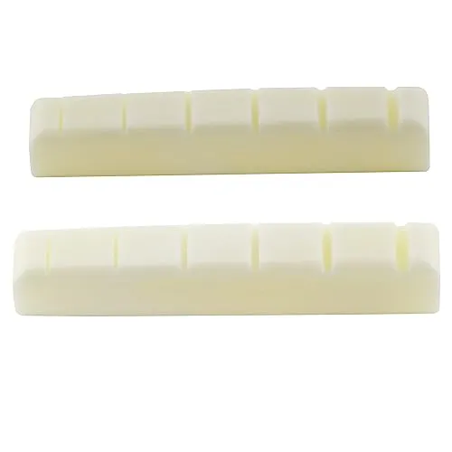 Musiclily Pro 42,95mm Gitarre Knochen Sattel Bone Nut Elfenbein 2 Stück | Vorgekerbt, für 6-saitiges Ibanez und PRS E-Gitarre und Akustikgitarre