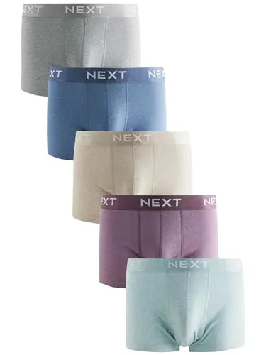 NEXT Herren Hipster Unterhosen im 5er-Pack Blue/Neutral M