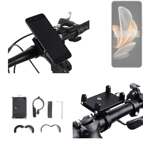 Fahrradhalterung für Vivo V30 Lite 4G – Universelle Lenkstangenhalterung - Praktische Fahrradhalterung für Vivo V30 Lite 4G, sicher am Lenker montierbar. Ideal für Fahrräder, E-Bikes und BMX. Aus robustem Aluminium für eine zuverlässige Nutzung unterwegs.