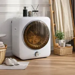 Wäschetrockner mit 8 Programmen & NTC-Sensor 1350W Mini Trockner Wandmontage Ablufttrockner 53,5×42×65cm Weiß - Weiß