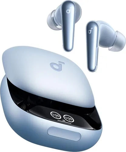 TOZO LDAC Bluetooth Kopfhörer mit ANC und 80H Akku in weiß von soundcore