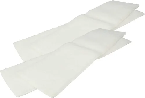 vhbw 4x Wischbezug kompatibel mit Kärcher SI 2.600 CB, SI 2125, SI 4.100 CB, SI 4 Dampfreiniger - Soft-Bodentuch 40,5 x 11,15 x 0,3cm