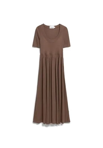 ARMEDANGELS Damen Jerseykleid BERENIKAA Slim Fit in braun von ARMEDANGELS