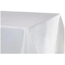 TiborTex Tischdecke, Weiß, Kunststoff, Quadratisch, 90x90 cm, Wohntextilien, Tischwäsche, Tischdecken